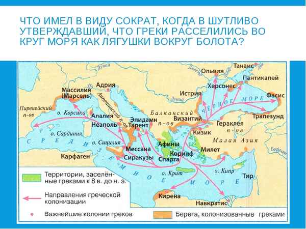 
    Греческие колонии на берегах Средиземного и Черного морей

      