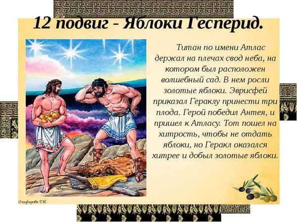 
    Сценарий древнегреческого мифа "Геракл и золотые яблоки Гесперид"

      