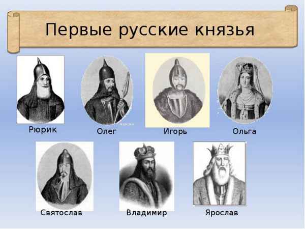 
    Первые русские князья

      
