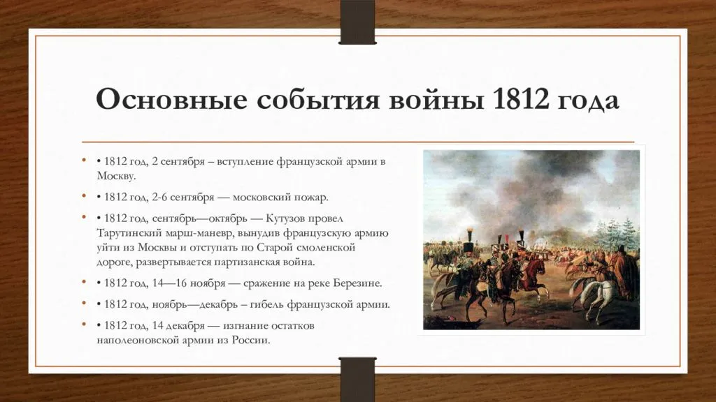 
    Урок-пpaктическое занятие в 8-х и 11-х классах по истории России на тему "Отечественная война 1812 г."

      